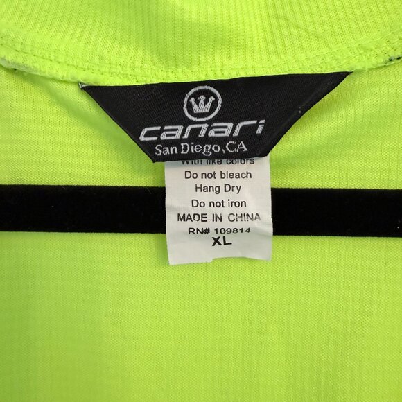 π΄ββοΈ Canari Hi-Viz Long Sleeve Cycling Jersey β XL - Picture 4 of 4